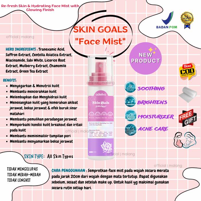 Gambar SKIN GOALS "FACE MIST" Adleev Skincare Malang dari Adleeva Skincare Malang undefined Tokopedia