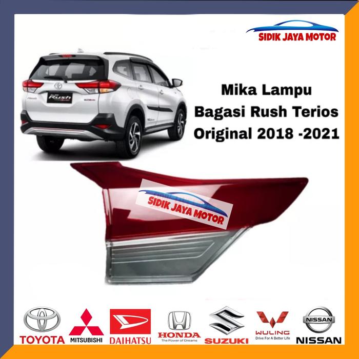 Gambar Mika lampu Reflektor bagasi Rush Terios Original 2018-2021 kanan/kiri - Kiri dari SIDIK JAYA MOTOR undefined Tokopedia