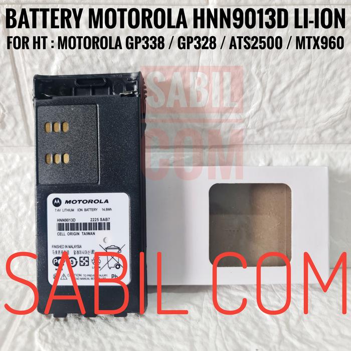Gambar JUAL BATRE HT MOTOROLA GP 338 , GP 328 , ATS 2500 LITHIUM - HNN9013D dari SABIL COMMUNICATION undefined Tokopedia