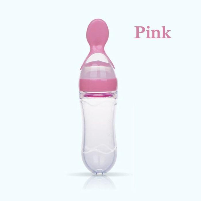 Gambar Dot Silicone Sendok Makan Bayi Sendok Dot Makan Bayi - Merah Muda dari Zahra Shop31 undefined Tokopedia