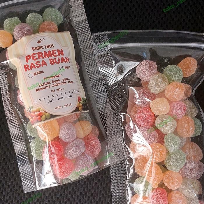 Gambar PERMEN rasa buah mint dan manis 100gr / permen buah - Manis dari toko_ramelaris undefined Tokopedia