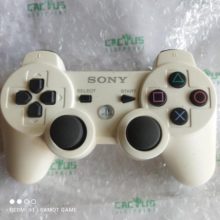 Gambar stik ps3 ori mesin board besar bebas pilih warna ds3 om - Putih, getar bot besar dari Pamot games undefined Tokopedia