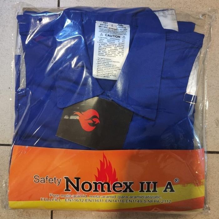 Gambar Coverall Nomex IIIA / Warepack bahan Anti Api / Coverall Pertamina - Biru, S dari Berkah Safety Equipment undefined Tokopedia