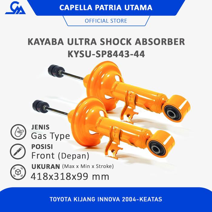 Gambar SHOCK KAYABA ULTRA KYSU-SP8443-44 KIJANG INNOVA FRONT (DELIVERY) dari Capella Patria Utama undefined Tokopedia