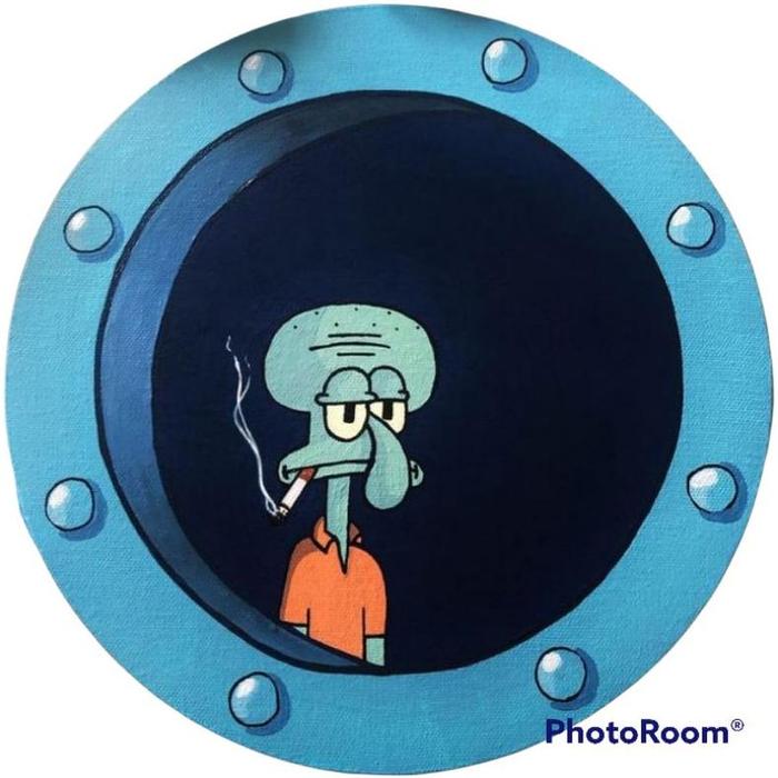 Gambar wall sticker jendela Spongebob bikini bottom diameter besar 33 dan 48 - 5, Diameter 48cm dari Yess_Shoop. undefined Tokopedia