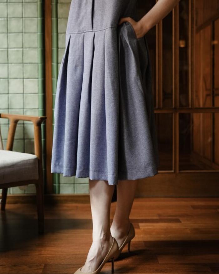 Gambar Amelia Sleeveless Dress maven - NIAGARA dari LOST AND FOUND SHOPPE undefined Tokopedia