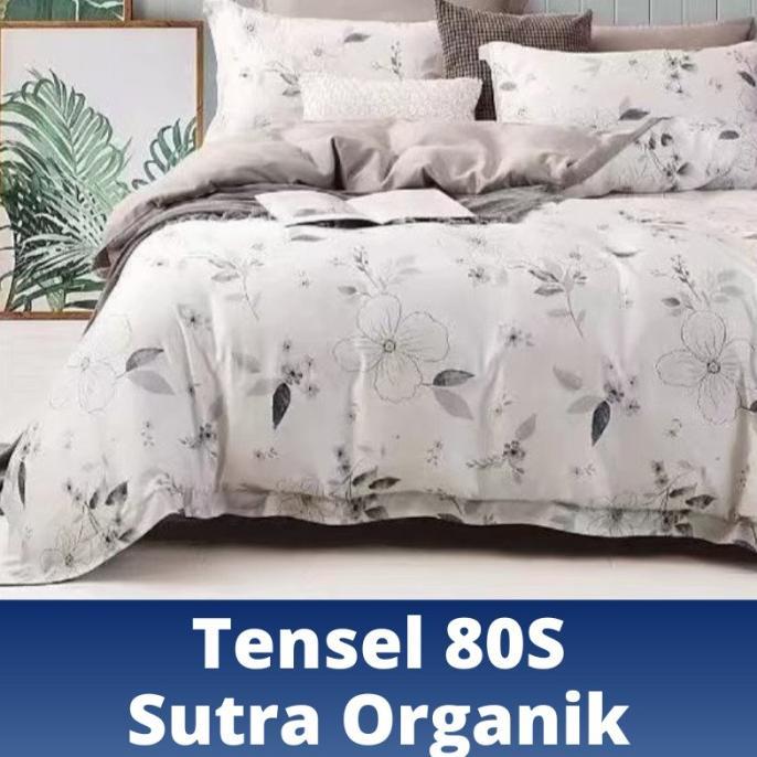 Gambar Bedcover Set Sprei Tensel Sutra Organik 120X200 180X200 200X200 Tpb13 - 90X200, 20cm dari Edo Samosir undefined Tokopedia