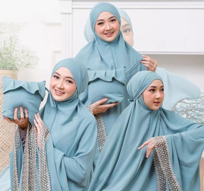 Gambar Mukena Crinkle Airflow Renda 3in1 Dewasa - Wardah dari ICAMMIKO STORE undefined Tokopedia