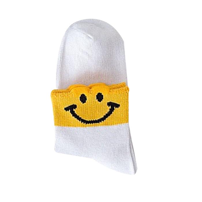 Gambar Kaos kaki musim dingin wanita cewek anak dewasa pendek atas mata kaki - Smile mustard dari numbertwo ID undefined Tokopedia