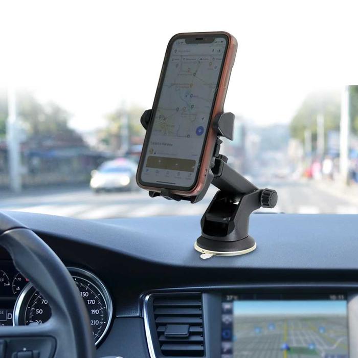 Gambar LONG NECK CAR HOLDER TEMPAT DUDUKAN HP SMARTPHONE GPS DI MOBIL - Hitam dari SURABAYA IMPORT undefined Tokopedia