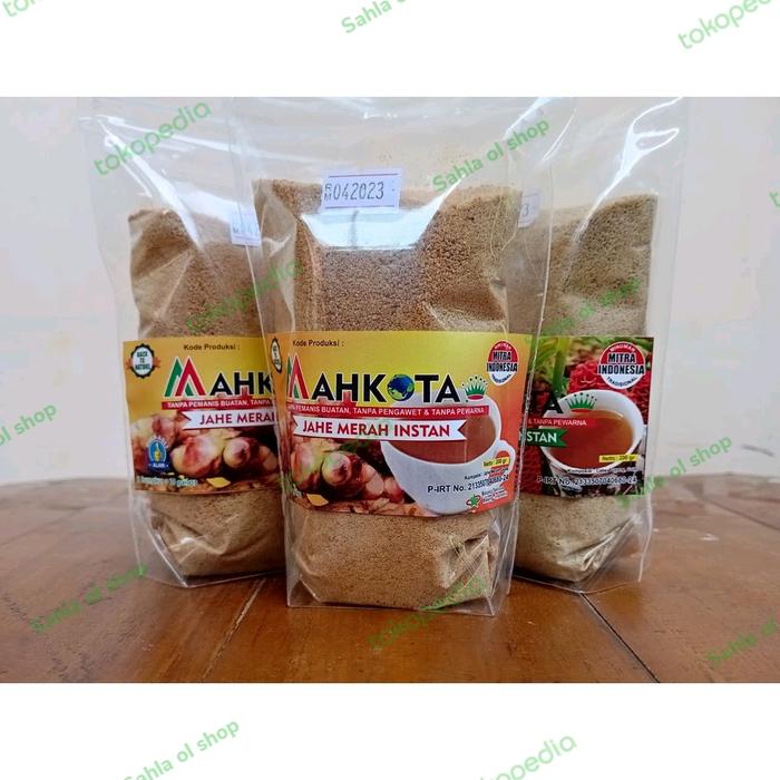 Gambar Jahe merah bubuk mahkota dari sahla olshop26 undefined Tokopedia