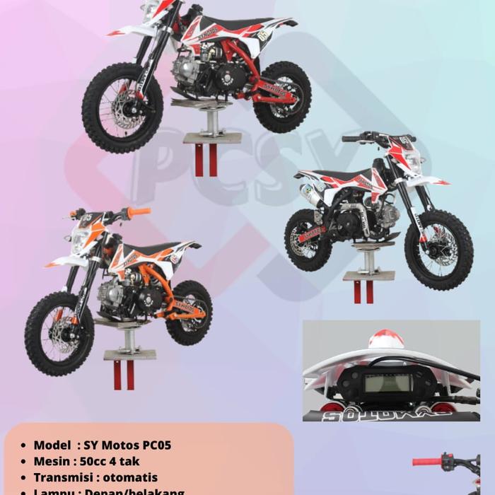 Gambar MOTOR MEDIUM TRAIL SYMOTOS 50CC FULL MATIC LAMPU SENT DAN SPIDOMETER - Hitam dari RAFAEL TOY'S undefined Tokopedia