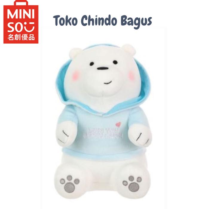 Gambar Miniso Set Boneka Mewah Mainan Sitting Plus Toy We Bears Bare Miniso - Ice Bear dari TOKO CHINDO BAGUS undefined Tokopedia