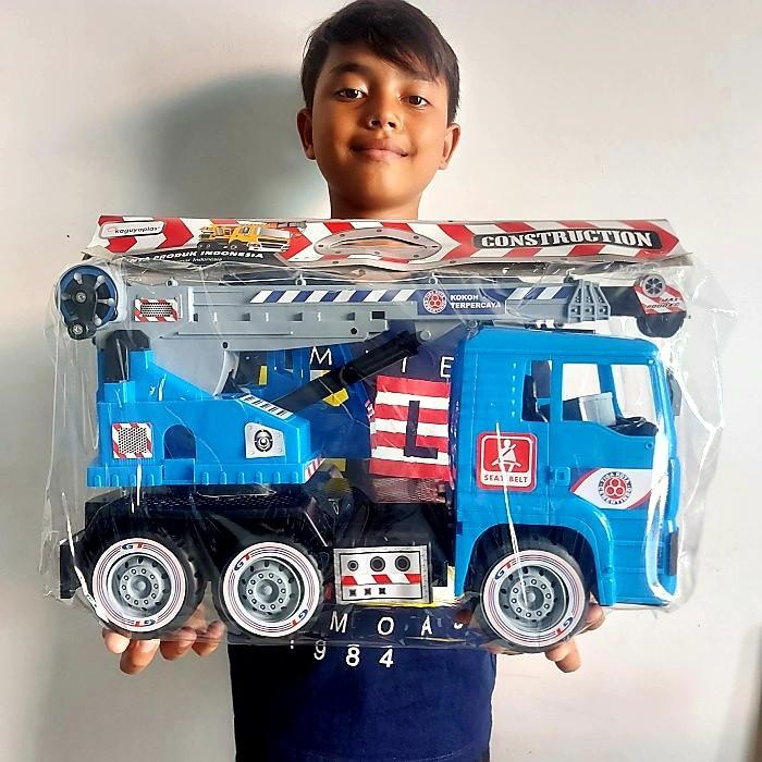 Mainan Truck Crane Besar Mainan Mobil truk Crain Jumbo Anak Laki crane - Main Image