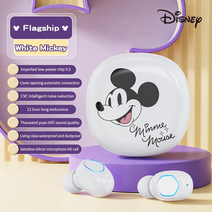Gambar Disney LF215 TWS Headset Bluetooth Earphone Audio With Led HD Mikrofon - Putih dari Preferred Audio Store undefined Tokopedia