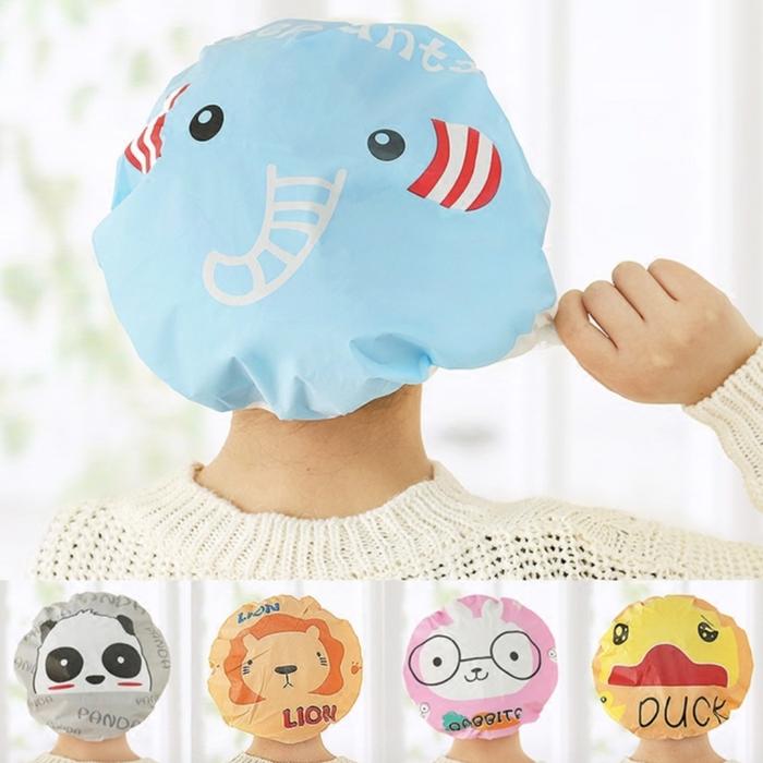 Gambar Shower Cap Dewasa Karakter - Penutup Rambut untuk Mandi - Random dari Aurel Babyshop undefined Tokopedia