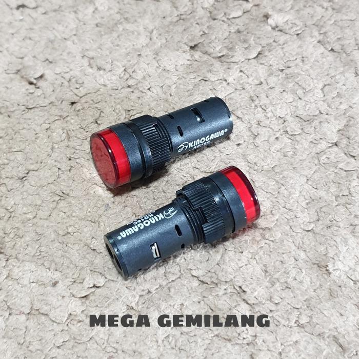 Gambar Pilot Lamp 16 mm Lampu Indikator AC DC - AC merah dari Mega Gemilang Jaya undefined Tokopedia