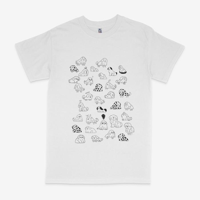 Gambar Tshirt JAAN - Wouf Wif - Putih, Long Sleeve dari JAAN Domestic Shop undefined Tokopedia