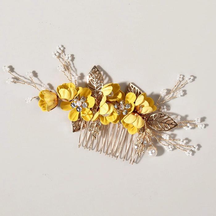 Gambar Sirkam hiasan rambut aksesoris sanggul SC125 - Kuning dari Hiasan Rambut Fashion undefined Tokopedia