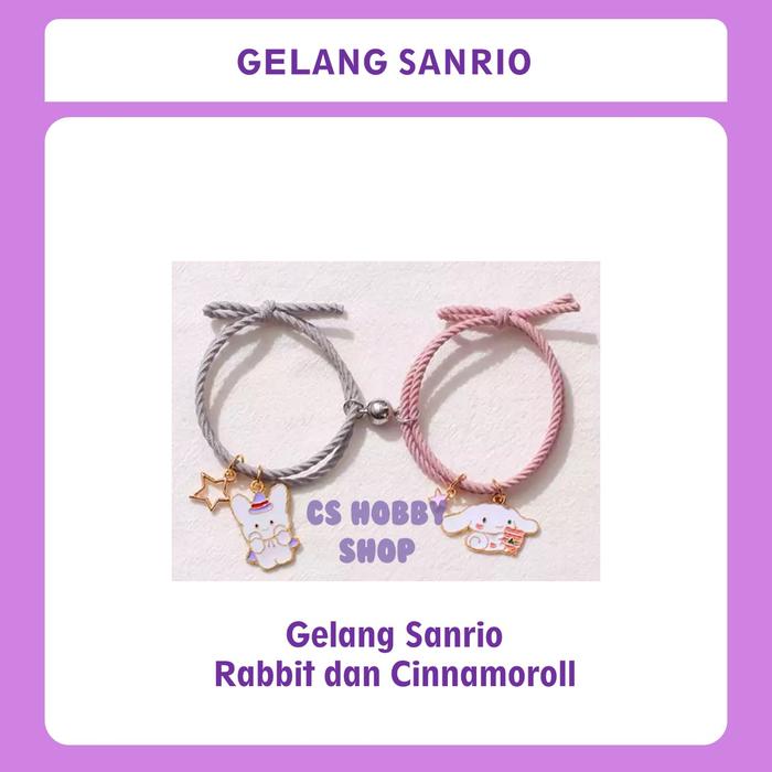 Gambar Gelang Couple Sanrio Disney Cinnamoroll My Melody Kuromi Stella Lou St - CinamorollRabit dari Nafierjo_Shop undefined Tokopedia