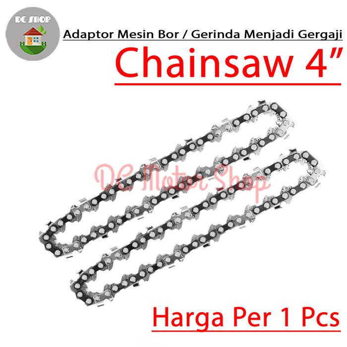 Gambar Adaptor Chainsaw Chain Saw Mesin Bor / Gerinda Converter Gergaji Saw - Chainsaw 4" dari DC Motor Shop undefined Tokopedia