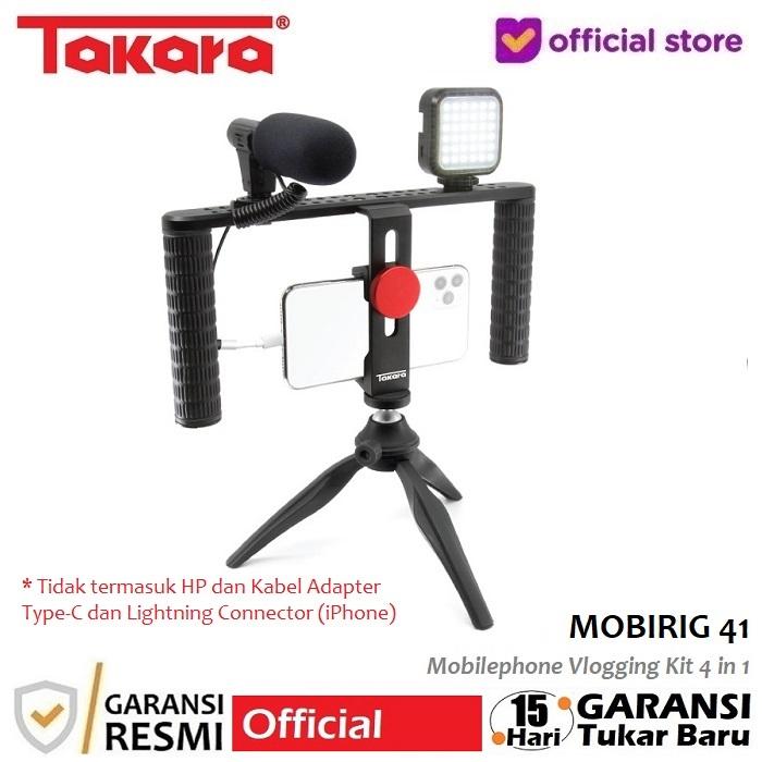 Gambar TAKARA Mobirig 41 Smartphone Mobile Rig Vlogging Kit 4 in 1 dari Takara Indonesia undefined Tokopedia
