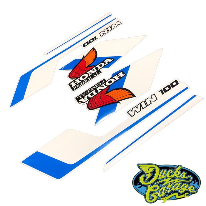 Gambar Striping set honda win - Biru Putih dari Ducks.garage undefined Tokopedia