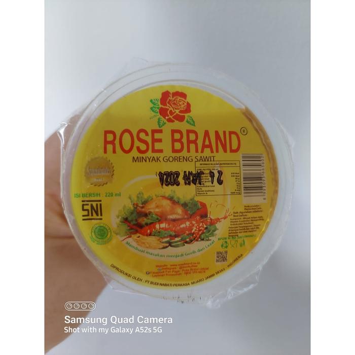 Gambar ROSE BRAND MINYAK GORENG SAWIT HALAL PALM COOKING OIL BAHAN MASAKAN - 220ml dari OddsOlShop undefined Tokopedia