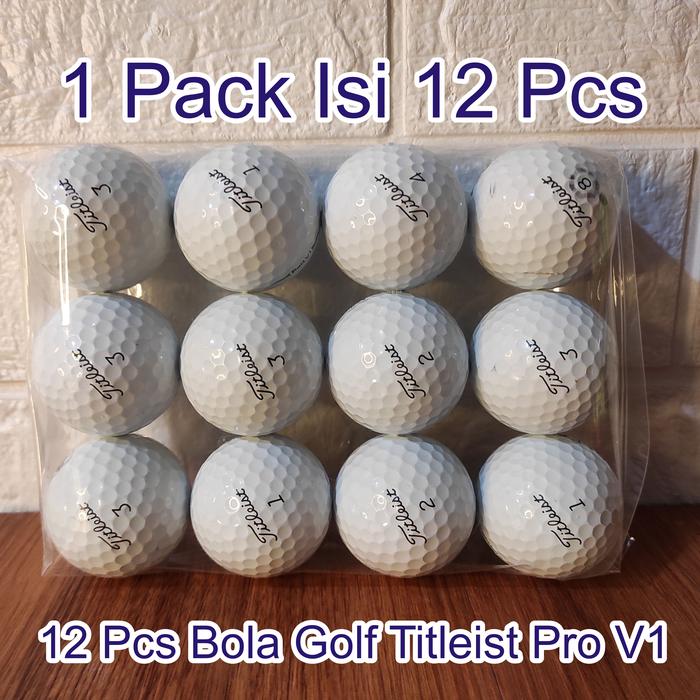 Gambar Bola golf Titleist Pro v1 1 lusin dari Maple Golf undefined Tokopedia