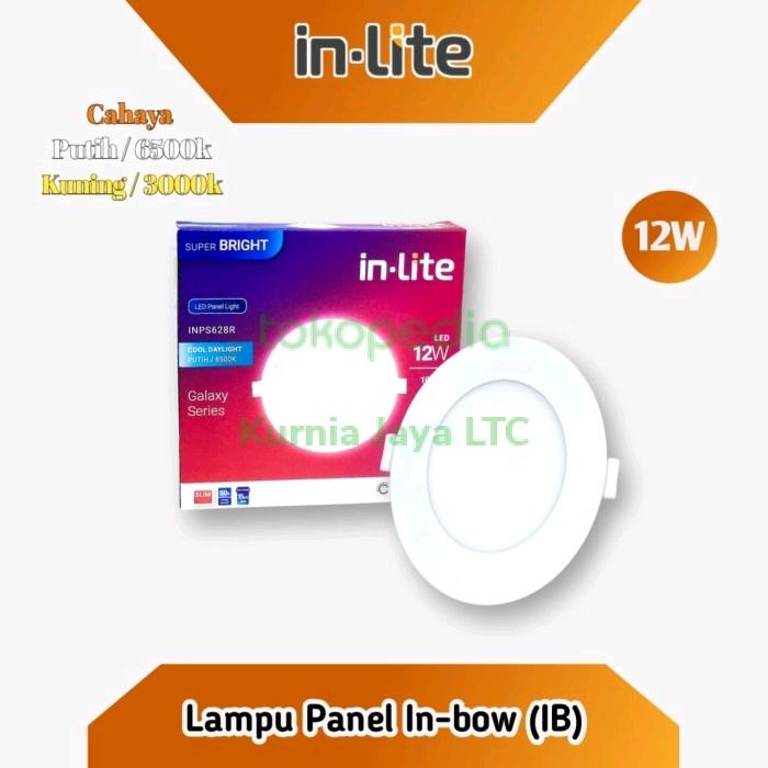 Gambar INLITE Downlight Panel Light LED 12w Inbow Bulat INPS628R PUTIH dari Kurnia Jaya LTC undefined Tokopedia