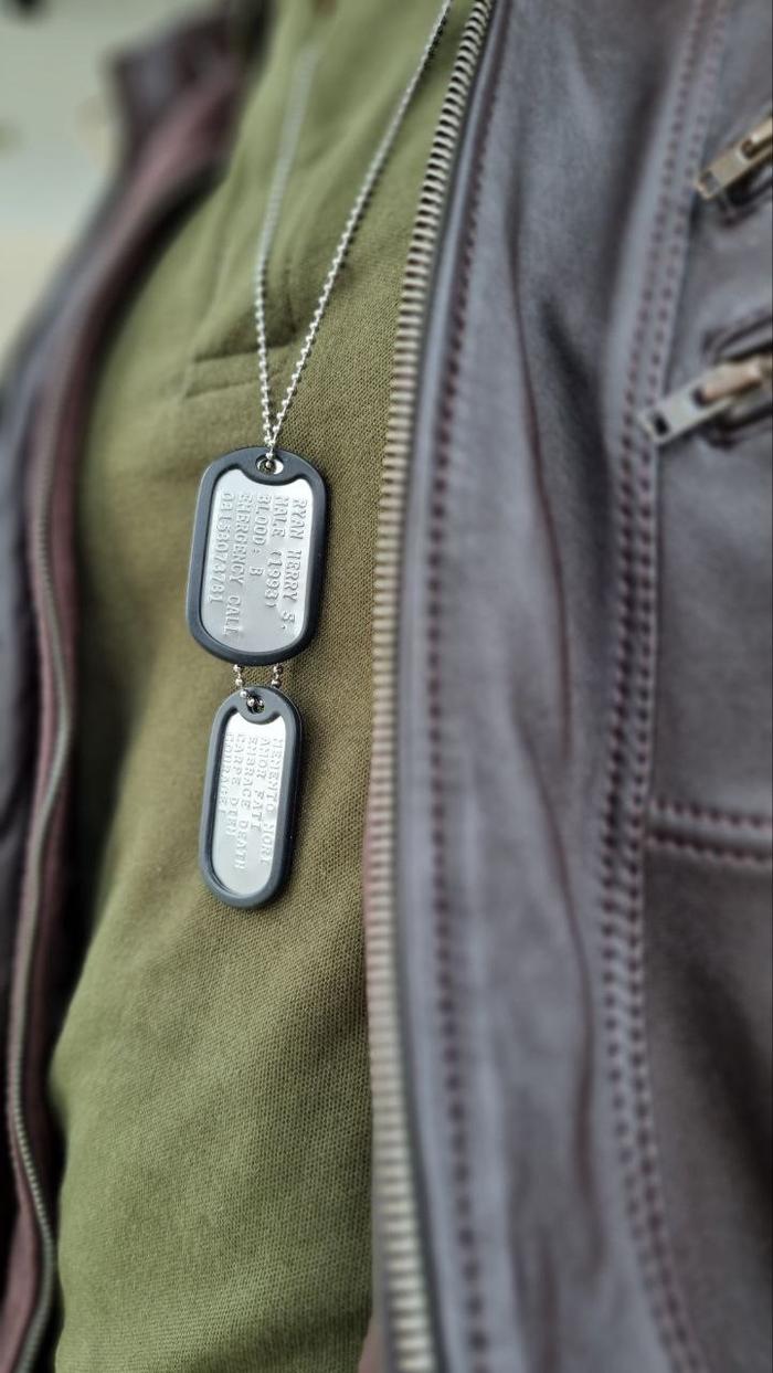 Hecho En Mexico GI Dog Tag Aluminum Keychain Made In Mexico Mex Mx - Foto 8