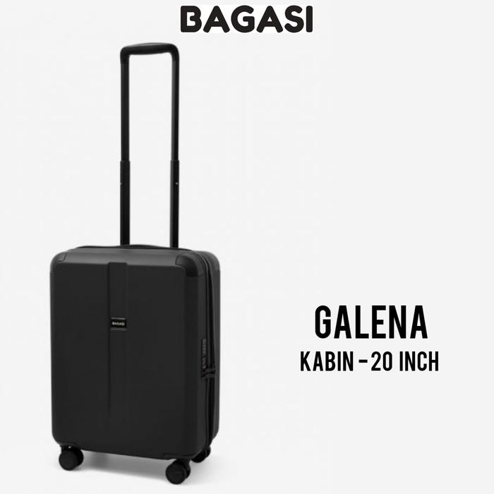 Gambar KOPER BAGASI BY LOJEL HARDCASE KABIN GALENA SPINNER 20 INCH TSA GREEN - Hitam dari CarebetStore undefined Tokopedia