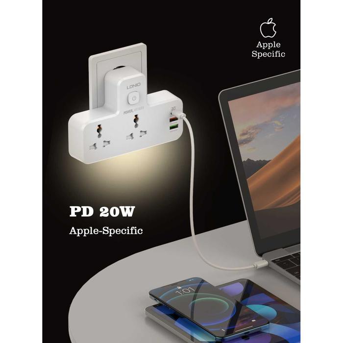 Gambar Power Socket Led 2 Socket 3 USB 1 Fast Charging QC 1 Type C PD - 2 port 3 USB dari HOme PrOduk Online ShOp undefined Tokopedia