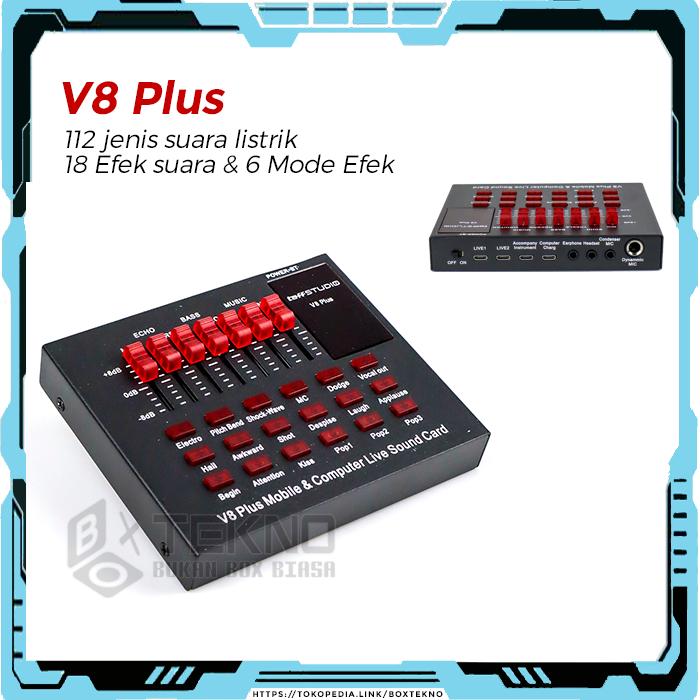 Gambar Taffware Live MIXER V8 HiFi ASMR Audio USB External Soundcard Mic - TAFFSTUDIO  V8+ dari Box Tekno undefined Tokopedia