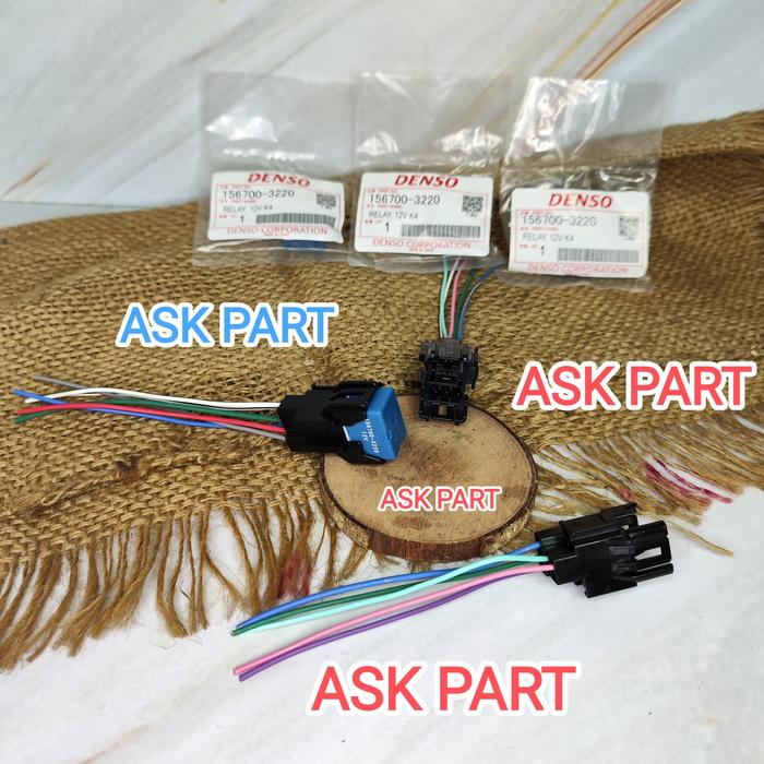 Gambar RELAY RELLAY RILEY BIRU KAKI PIN 4 12V UNIVERSAL DENSO AVANZA 156700-3220 - RELAY + SOKET dari ASK PART undefined Tokopedia