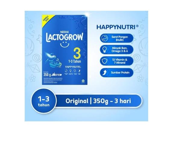Gambar Susu Pertumbuhan Balita | Lactogrow 3 Gold Susu Formula Rasa Plain 350 dari GoedangDente undefined Tokopedia