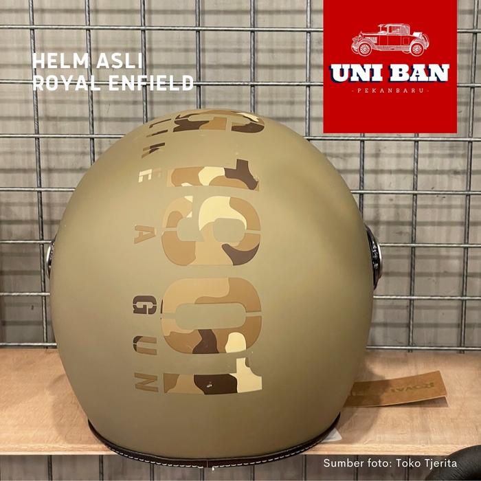 Gambar Helm XL 62cm MLG Chopper Camo Off White - Royal Enfield ASLI - Desert Storm, XL dari Toko Tjerita undefined Tokopedia