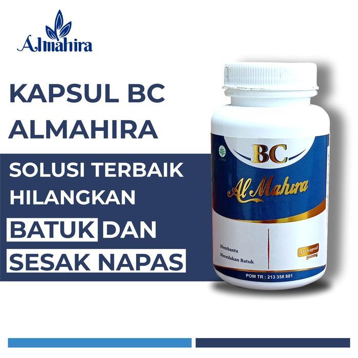 Gambar Kapsul BC Almahira Obat Herbal Atasi Batuk Asma Sesak Nafas Bronkitis - 1 BOTOL KBC dari Almahira Centre undefined Tokopedia