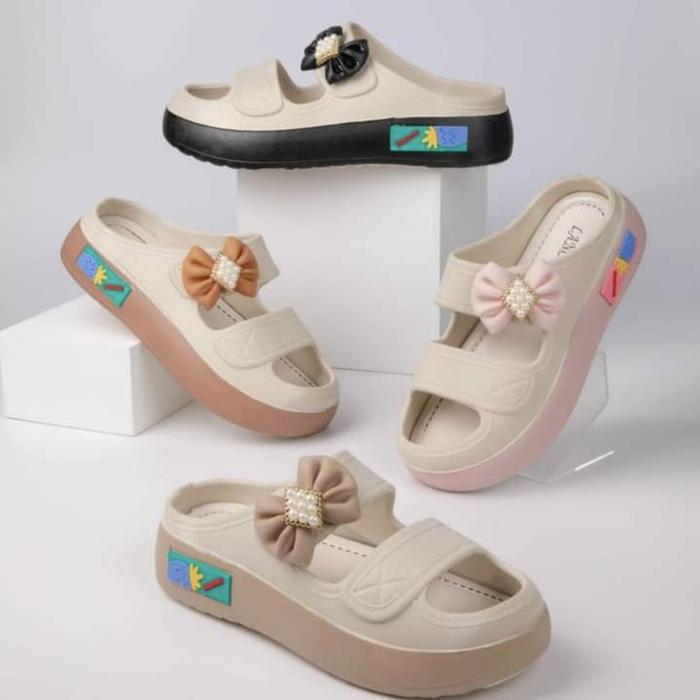 Gambar Sandal Import Wanita Dewasa 36-41 Karet Tebal - pita mutiara, 36-37 dari ARKA_STORE25 undefined Tokopedia