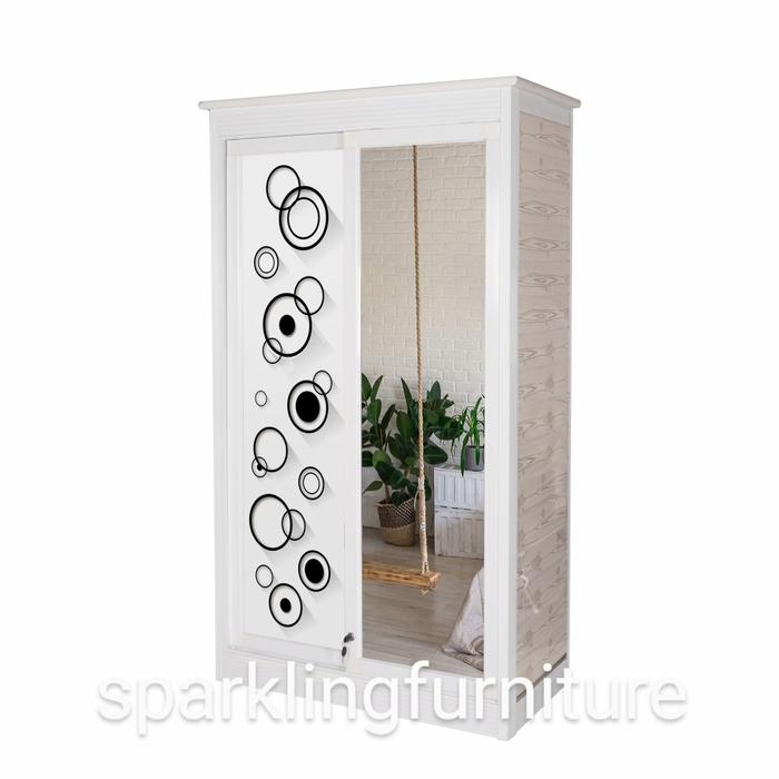 Gambar Lemari Pakaian Aluminium 2 Pintu Sliding - 6 dari sparkling furniture undefined Tokopedia