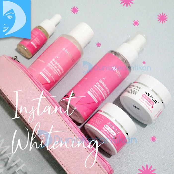 Gambar Animate Instant Whitening Series 5in1 Paket Skincare Wajah Brightening - InstanWhitening dari TOKO DUNIA KECANTIKAN undefined Tokopedia