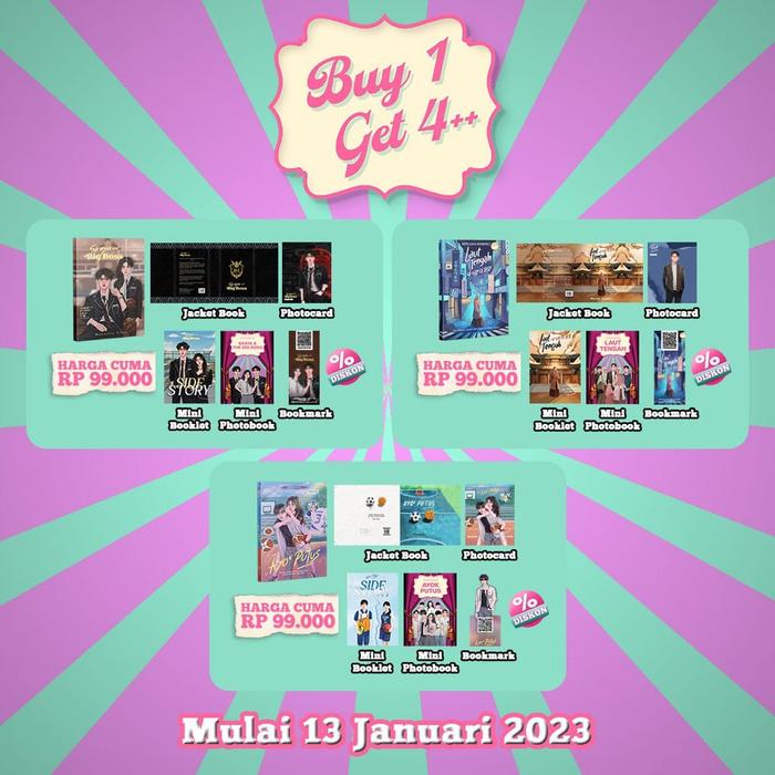 Gambar Promo Buy 1 Get 4++ Novel Terbitan Akad - (13-15 Januari 2023) - Skaya & Big Bos dari bumifiksijakarta undefined Tokopedia