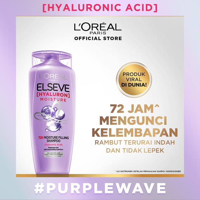 Gambar L’Oreal Paris ELSEVE Hyaluron Moisture Shampoo 280 mL - Shampoo dari L'Oreal Paris ID undefined Tokopedia
