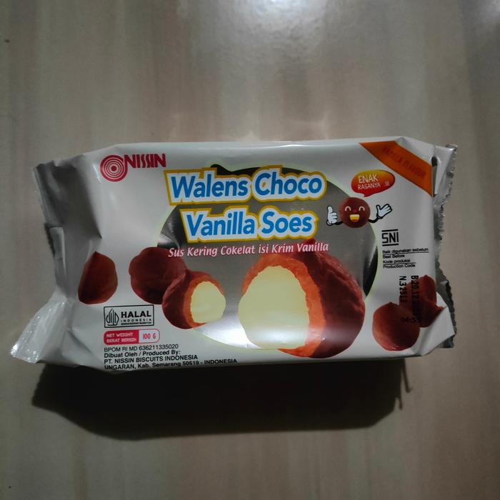 Gambar Nissin Walens Choco Soes/Cheese Soes/ Blueberry Soes 100 gr - Choco Vanilla dari Banyak Jajan Shop undefined Tokopedia
