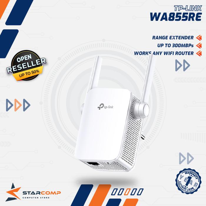 Gambar Wifi Range Extender TP Link TL-WA855RE 300Mbps- TPLink TL WA855RE dari Starcomp Origin undefined Tokopedia