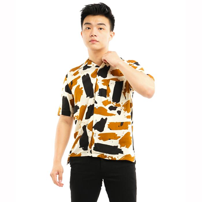 Gambar Kemeja Pria Rayon Printed Hawai Santai Cowok Pantai Patern XXXL Jumbo - A1, M dari intanjcshoop undefined Tokopedia