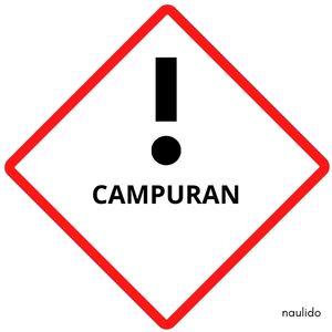 Gambar Simbol dan Label Limbah B3 I Simbol B3 I Stiker Limbah B3 - campuran, 25x25 cm dari naulido undefined Tokopedia