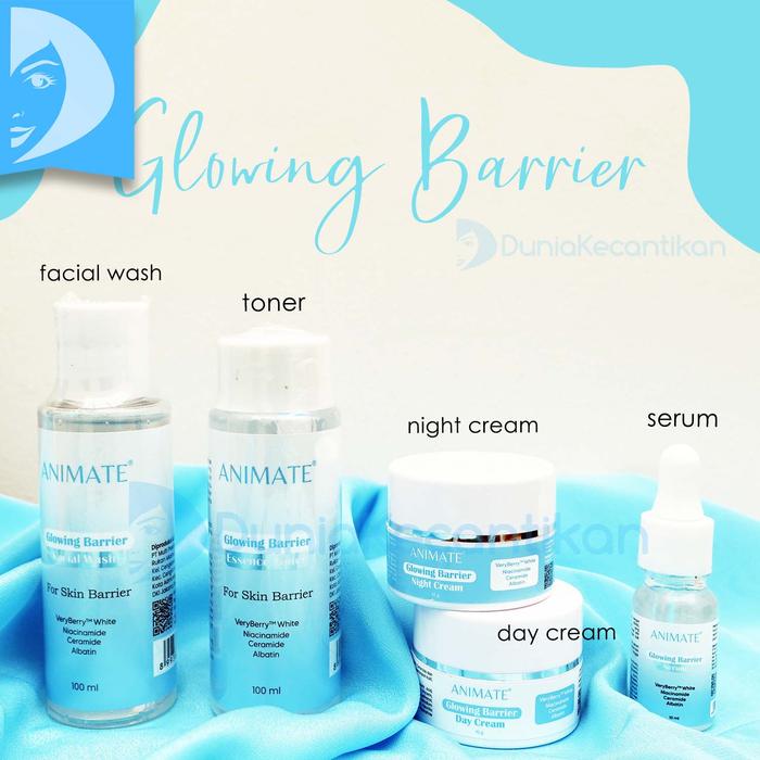Gambar Animate Instant Whitening Series 5in1 Paket Skincare Wajah Brightening - Glowing Barrier dari TOKO DUNIA KECANTIKAN undefined Tokopedia