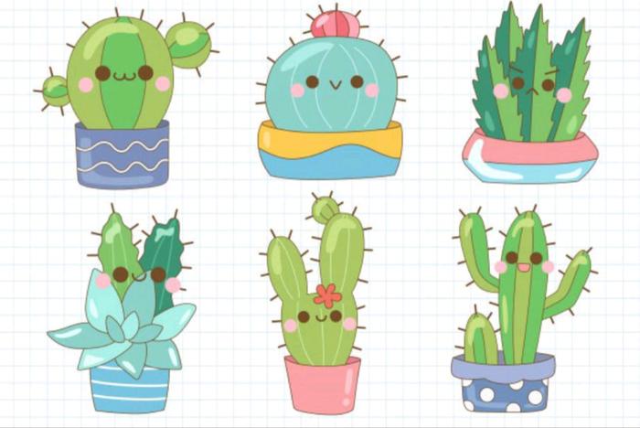 Gambar Stiker Aesthetic Sticker Cut - Kaktus 1 dari Mbincung Shop undefined Tokopedia
