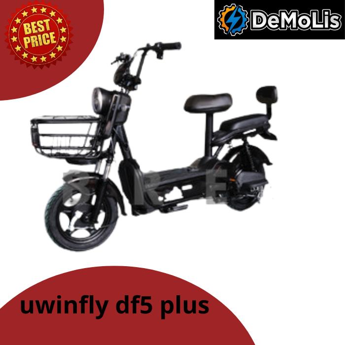 Gambar sepeda listrik uwinfly df5 plus - Hitam dari demolis indo undefined Tokopedia